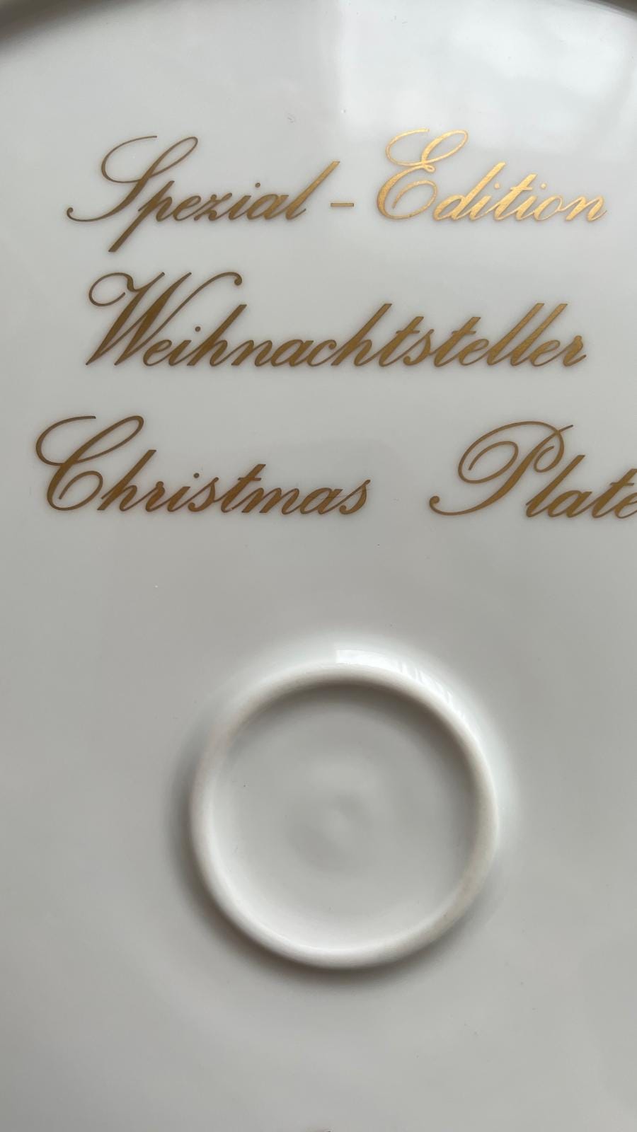 Noritake Porcelain Christmas Plate Weihnachtsteller Limited 1980 Japan