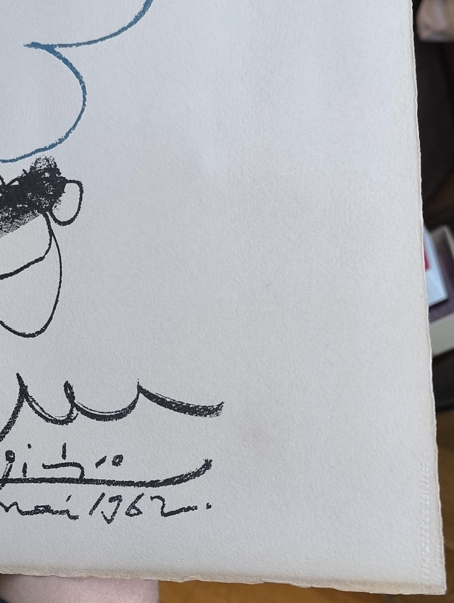 Pablo Picasso "Dove of Peace" Lithograph, 1962, Signed, Framed 60x80 cm