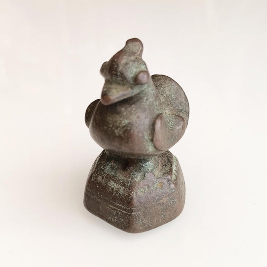 Small Bronze Burmese Asian Weight – Hantha Bird, 1800s