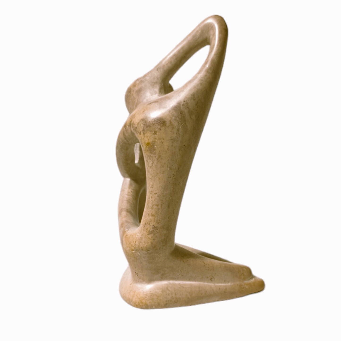 Stone Sculpture, Vintage Handmade Statue of a Man Figure, Abstract Figurine, Minimalist Abstract Art Sculpture in Soapstone