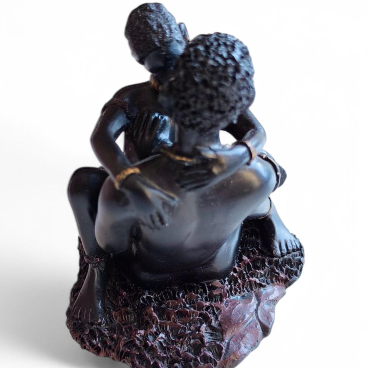 Collectible Erotic Sculpture, African Couple, 1980s Home Decor