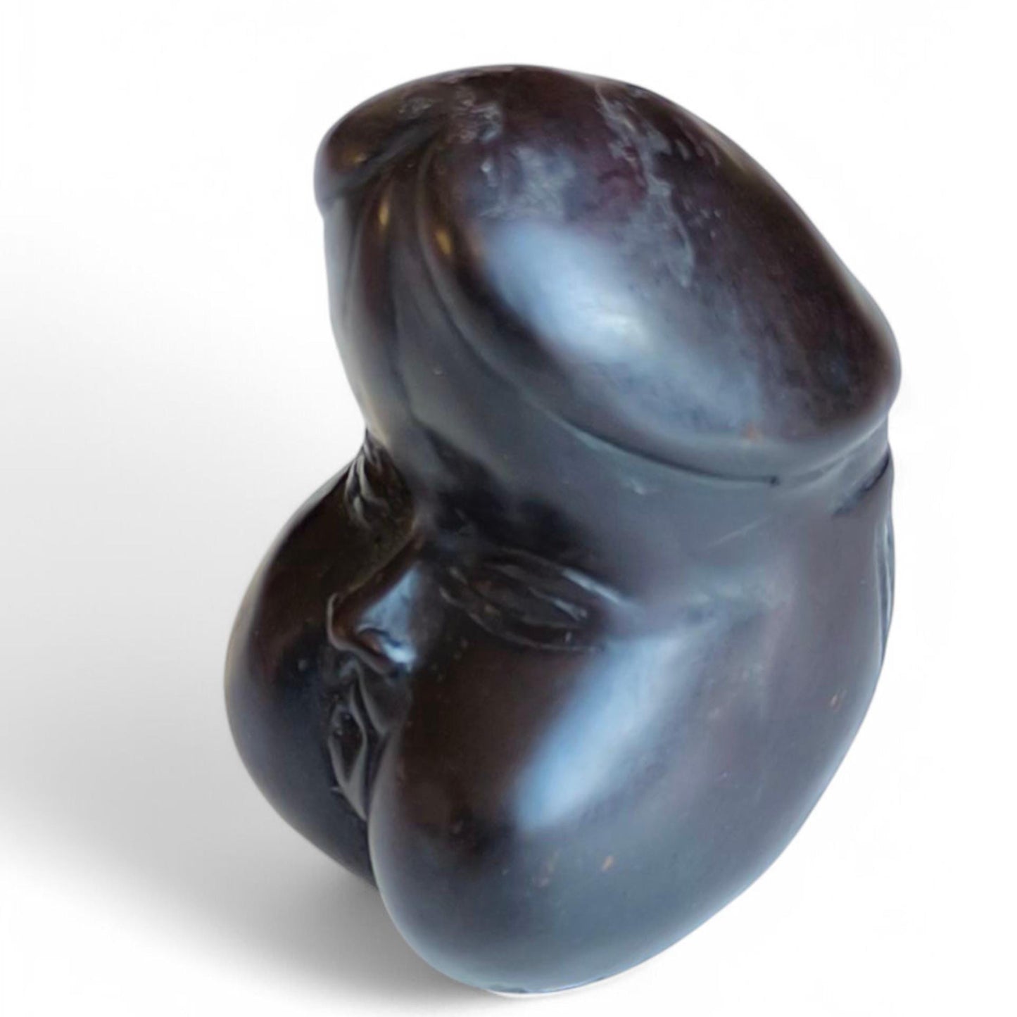 Collectible Erotic Sculpture Black Penis, 1980s Home Decor